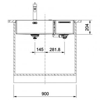 Кухонна мийка Franke Box Center BWX 220-54-27 TL WCR (127.0538.259) полірована