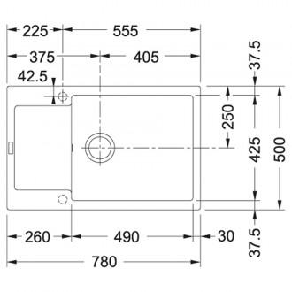 Кухонна мийка Franke Maris MRG 611-78 XL (114.0576.308) сірий камінь
