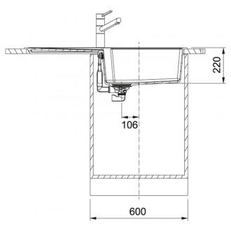 Кухонна мийка Franke Urban UBG 611-100 XL (114.0701.796) чорний матовий