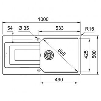 Кухонна мийка Franke Urban UBG 611-100 XL (114.0701.795) сірий камінь