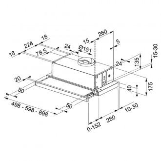 Вытяжка кухонная Franke Flexa FTC 632L GR/XS (315.0547.796)