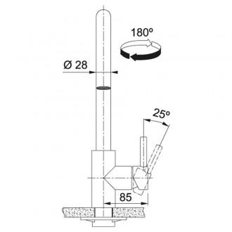 Змішувач кухонний Franke Kubus Pull Down Spray (115.0529.207)