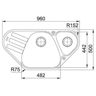 Кухонна мийка Franke Antea AZG 661-E (114.0499.223) онікс