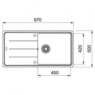 Кухонна мийка Franke Basis BFG 611-97 (114.0363.932) бежевий