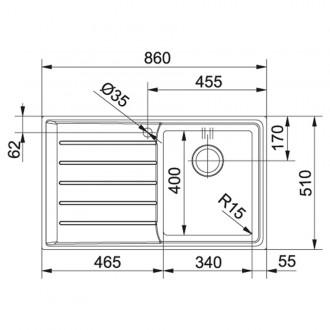 Кухонна мийка Franke Neptune Plus NPX 611 (101.0068.360)