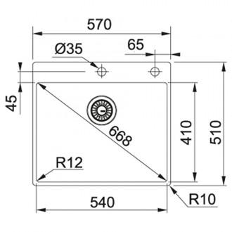 Кухонна мийка Franke Box BXX 210-54 TL (127.0369.295) полірована