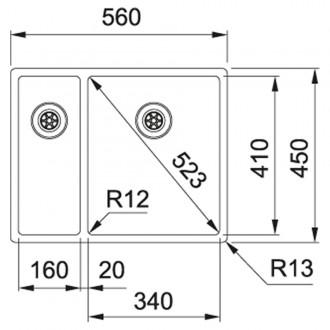 Кухонна мийка Franke Box BXX 260/160-34-16 (127.0369.916) полірована