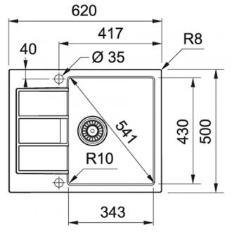 Кухонна мийка Franke Sirius S2D 611-62 (143.0627.288) чорний
