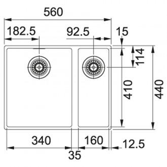 Кухонная мойка Franke Sirius SID 160 (144.0649.563) черный