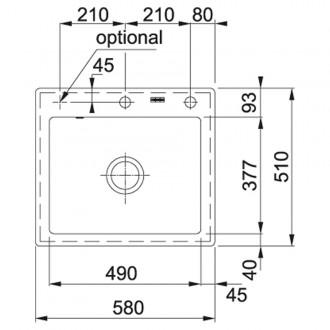Кухонна мийка Franke Mythos MTK 610-58 (124.0335.851) онікс