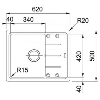 Кухонна мийка Franke Basis BFG 611-62 (114.0272.580) онікс