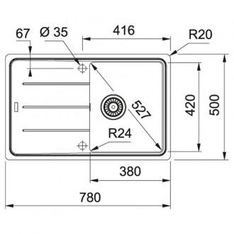 Кухонна мийка Franke Basis BFG 611-78 (114.0306.793) мигдаль