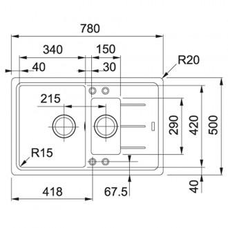 Кухонна мийка Franke Basis BFG 651-78 (114.0272.603) онікс