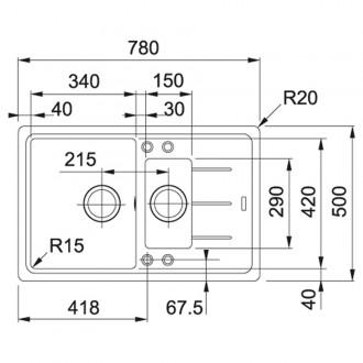 Кухонна мийка Franke Basis BFG 651-78 (114.0272.634) сахара