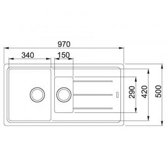 Кухонна мийка Franke Basis BFG 651 (114.0720.002) онікс