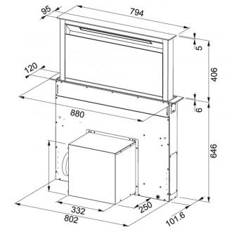 Кухонна витяжка Franke Downdraft FDW 908 IB XS (110.0365.588)