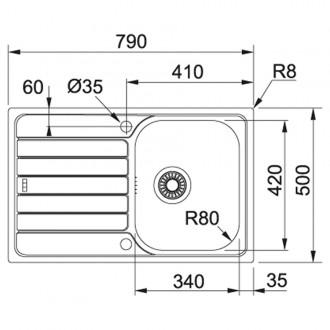 Кухонна мийка Franke Spark SKL 611-79 (101.0598.809) декор