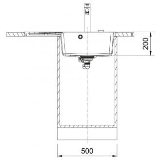 Кухонна мийка Franke Centro CNG 611-78 TL (114.0630.466) чорний матовий