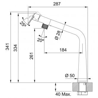 Смеситель кухонный Franke Icon (115.0625.187) черный матовый