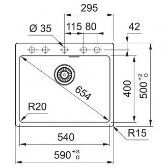 Кухонная мойка Franke Maris MRG 610-54 FTL (114.0668.902) оникс