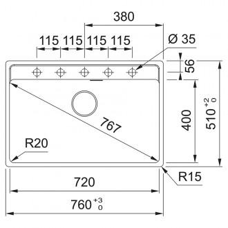 Кухонна мийка Franke Maris MRG 610-72 TL (114.0720.006) білий