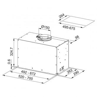 Вытяжка кухонная Franke Box Flush EVO FBFE BK MATT A52 (305.0665.364)