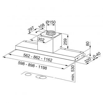 Витяжка кухонна Franke Style Drip Free FST DRIP-FREE 120 X (305.0662.834)