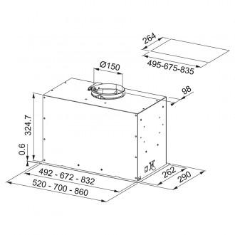 Витяжка кухонна Franke Box Flush Premium FBFP XS A70 (305.0665.369)