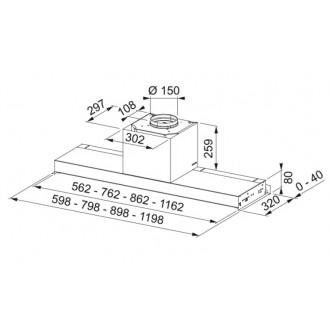 Витяжка кухонна Franke AQ Sense FSAS A90 BK/XS/2 (305.0657.263)