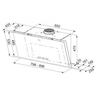 Вытяжка кухонная Franke FMA 2.0 PRO 907 BK (330.0682.357)