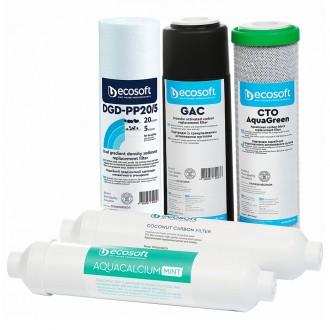 Комплект картриджів Ecosoft P’URE AquaCalcium Mint "6 місяців"