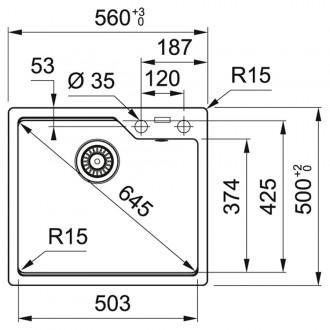 Кухонная мойка Franke Urban UBG 610-56 (114.0716.705) серый сланец
