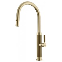 Змішувач кухонний Franke Mythos Masterpiece Pull Out (115.0711.558) PVD gold