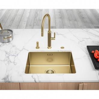 Змішувач кухонний Franke Mythos Masterpiece Pull Out (115.0711.558) PVD gold