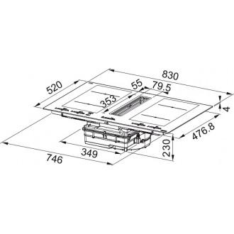 Індукційна поверхня + інтегрована витяжка Franke FMA 8391R HI (340.0705.336)