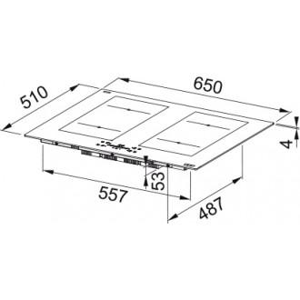 Индукционная варочная поверхность Franke FMA 654 I F KL BK (108.0704.935)