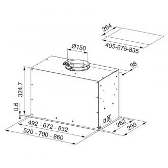 Витяжка кухонна Franke Box Flush FBFP BK MATT A52 KL (305.0665.391)
