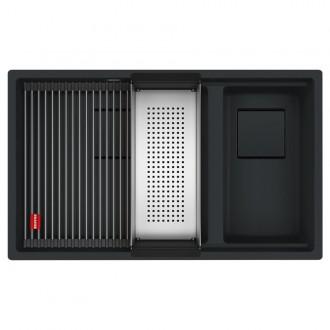 Кухонна мийка Franke KUBUS 2 KNG 120 (125.0732.285) Black Edition