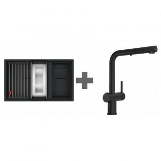 Комплект Franke KNG 120 + Active Twist витяжний (125.0676.976) чорний матовий