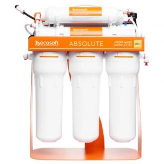 Фільтр зворотного осмосу Ecosoft Absolute з мінералізатором з помпою на станині
