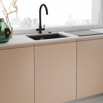 Змішувач кухонний Franke Lina J Clear Water (120.0730.807) чорний матовий