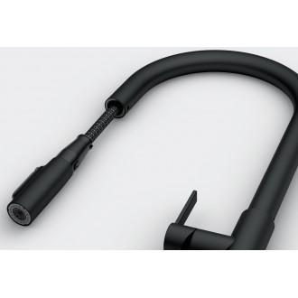 Кухонний змішувач Franke Maris Slim J Pull Down (120.0730.911) чорний матовий