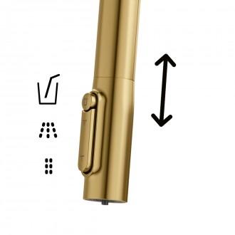 Смеситель кухонный Franke Maris Slim J Pull Down (120.0736.601) PVD gold