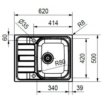 Кухонна мийка Franke Spark SKL 611-62 (101.0716.714) декор
