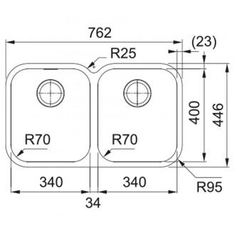 Кухонна мийка Franke SMART SRX 120 (122.0739.594) матова