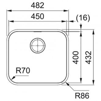 Кухонна мийка Franke Smart SRX 110-45 (122.0739.592) полірована