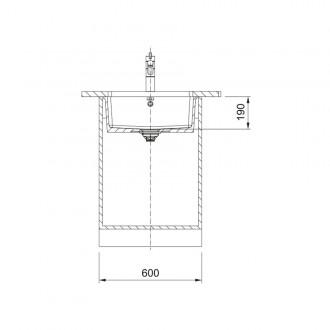 Кухонна мийка Franke KubusX KXK 110-51 (126.0735.186) онікс глянцевий