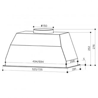 Витяжка кухонна Faber BI 70 SS 2LS (305.0588.063)