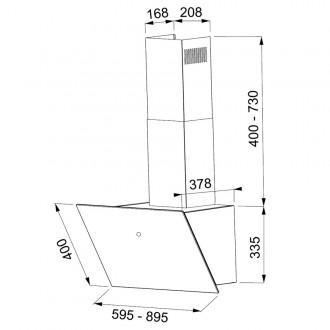 Витяжка кухонна Faber VRT BK A60 2LS (330.0567.491)
