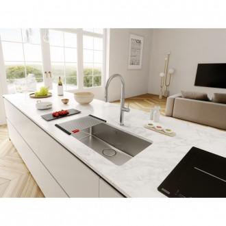 Смеситель кухонный Franke Pescara J PVD (115.0741.694) нержавеющая сталь